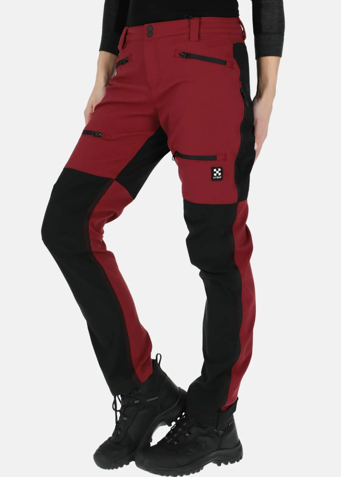 X-trail Colorado Stretch Pants W Dk.Burgundy/Black