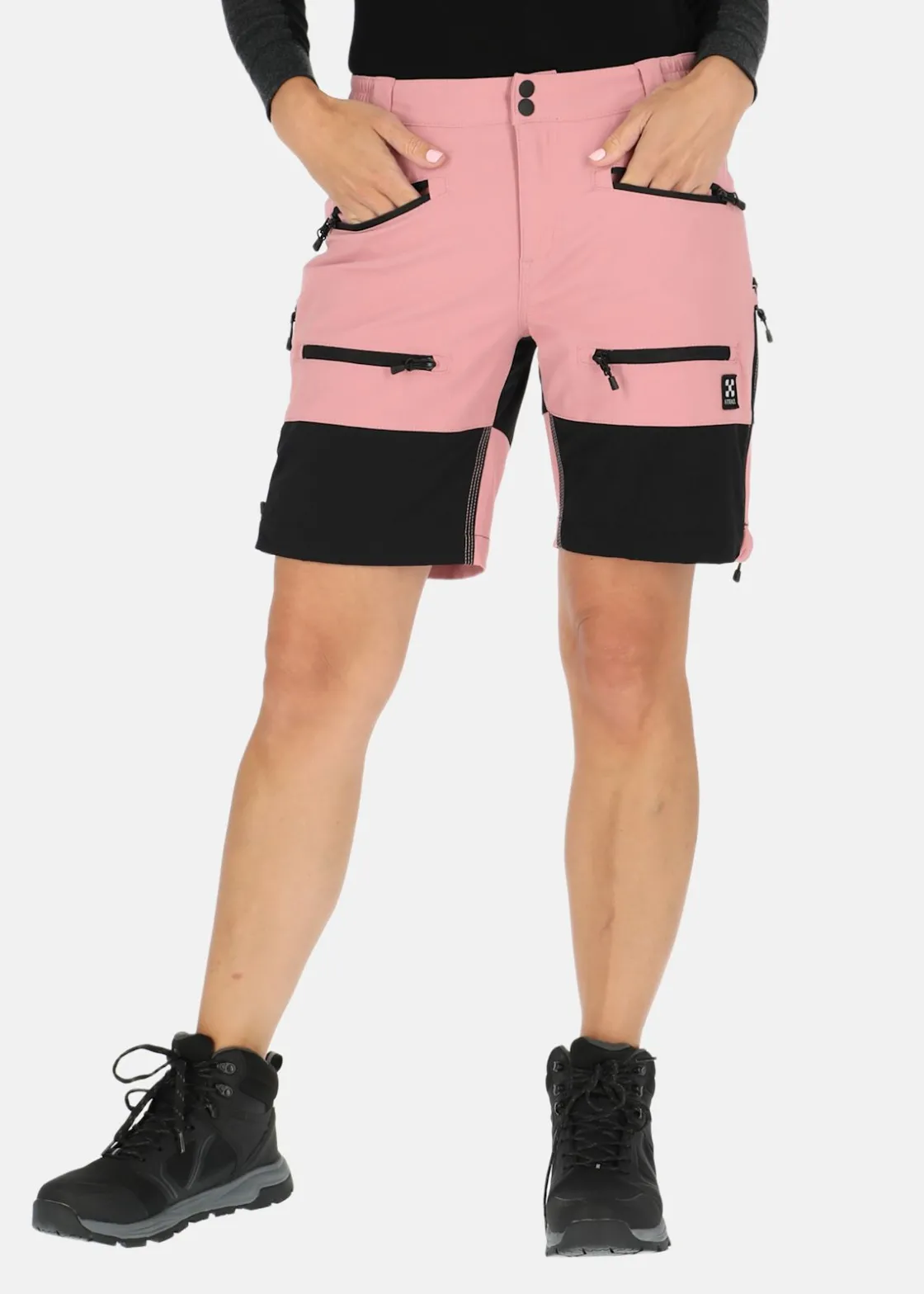 Hot X-trail Colorado Stretch Shorts W Dusty Rose/Black
