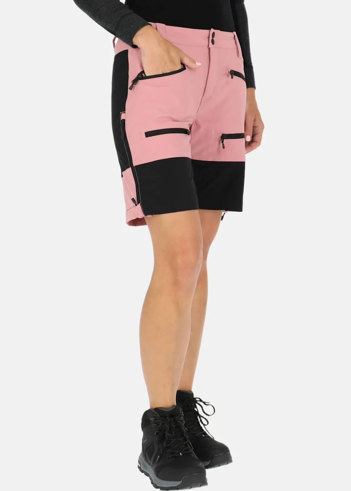 Hot X-trail Colorado Stretch Shorts W Dusty Rose/Black