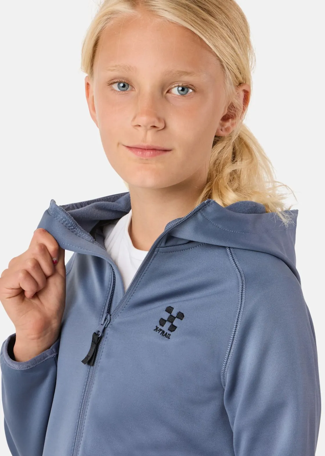 New X-trail Colorado Stretch Zip Hood JR II Denim Blue