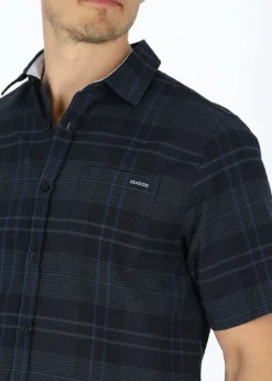 Best Seaside Coos Bay Shirt Dk. Navy Check