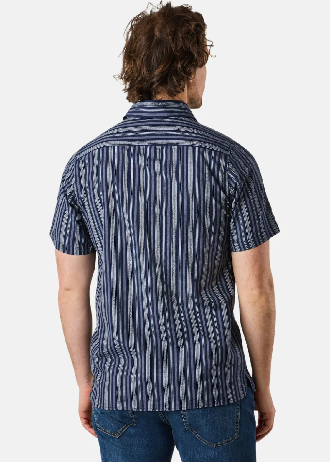Outlet Seaside Coos Bay Shirt Navy Stripe