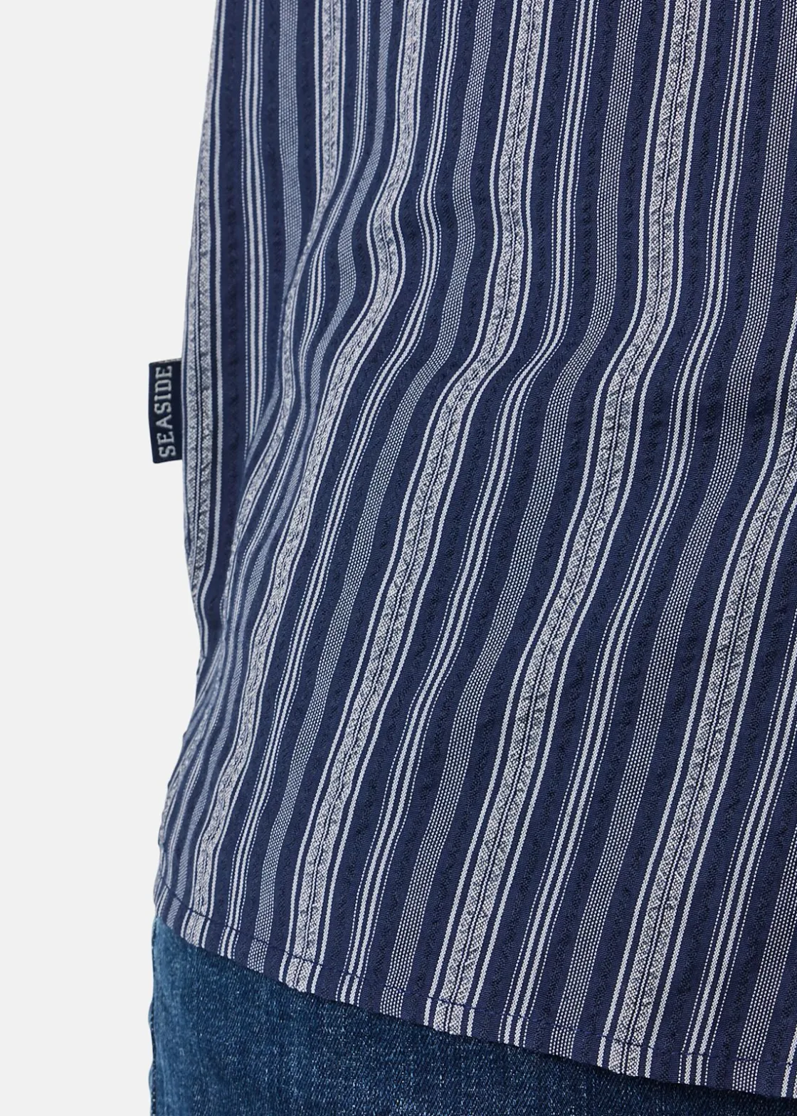 Outlet Seaside Coos Bay Shirt Navy Stripe