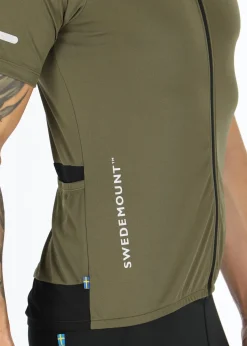 Sale Swedemount Core Bike Tee Olive/Reflective