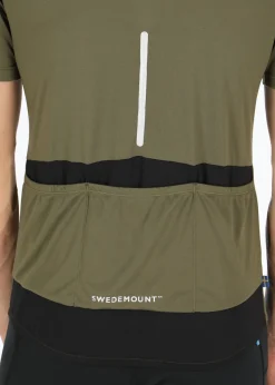 Sale Swedemount Core Bike Tee Olive/Reflective