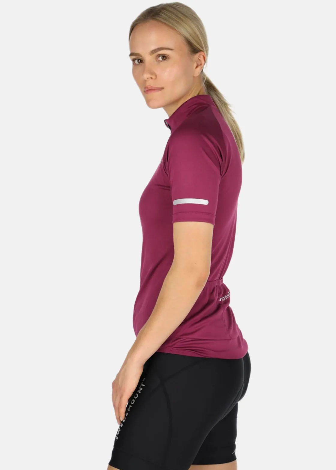 Online Swedemount Core Bike Tee W Burgundy/Reflective