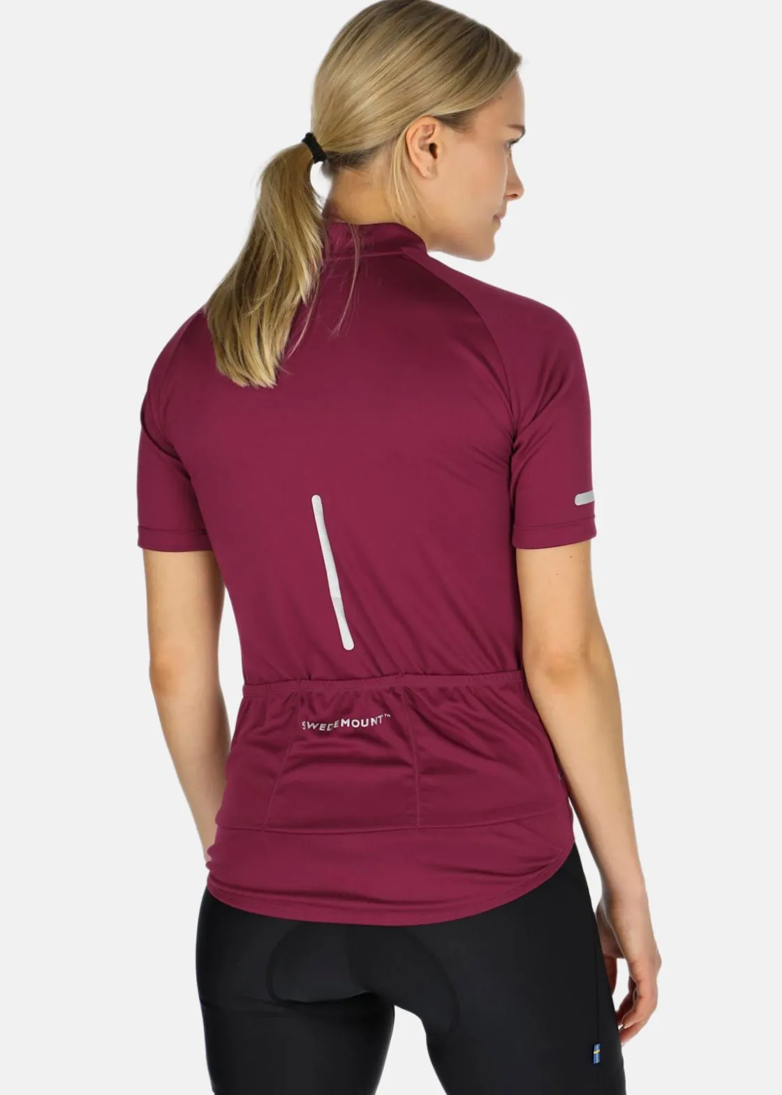 Online Swedemount Core Bike Tee W Burgundy/Reflective