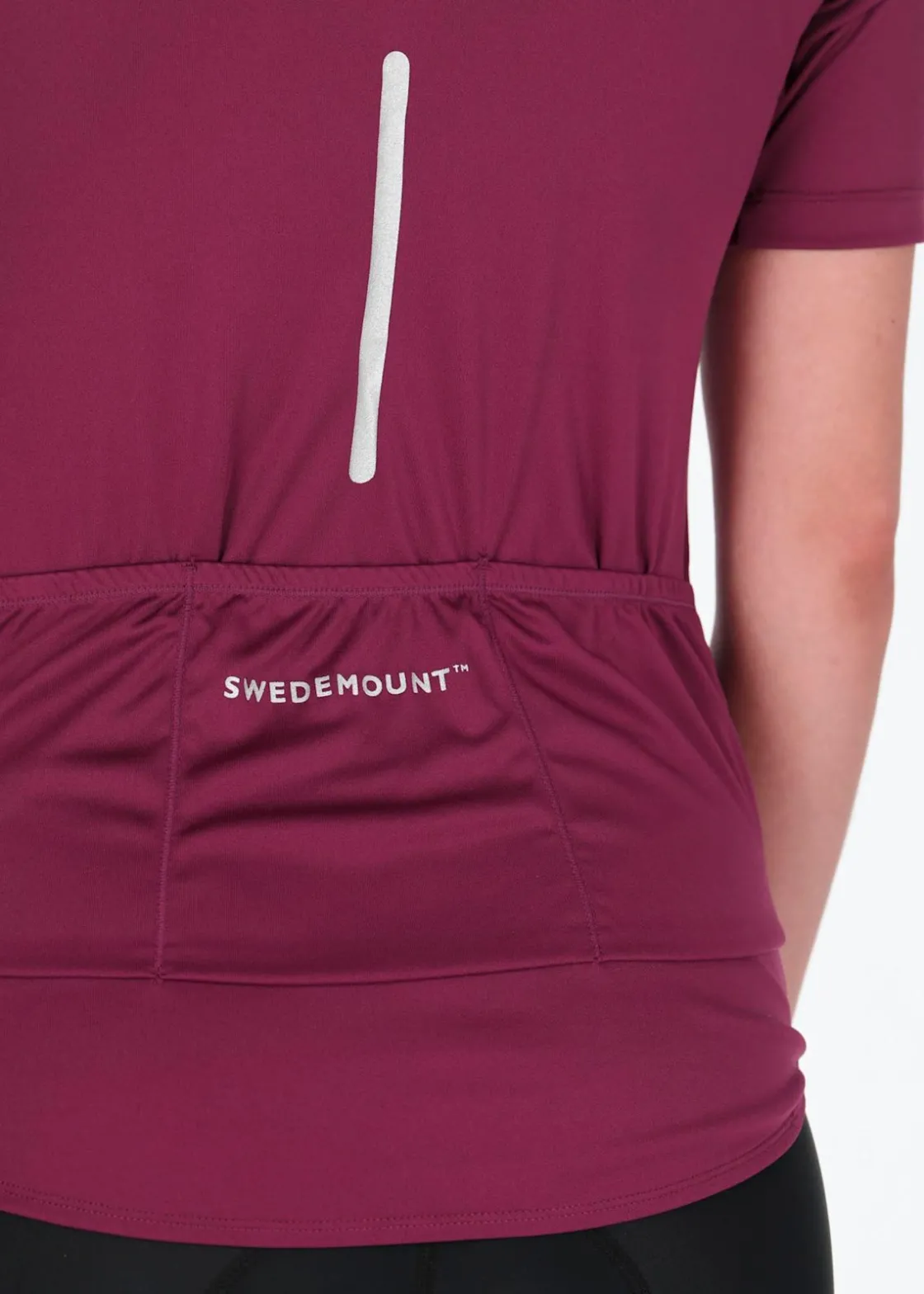 Online Swedemount Core Bike Tee W Burgundy/Reflective