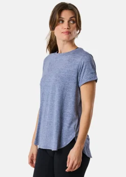 Best Swedemount Core Loose Fit Tee W Lt. Midnight Blue Melange