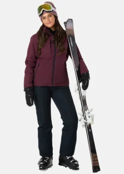 Hot X-trail Cortina Ski Jacket W Burgundy