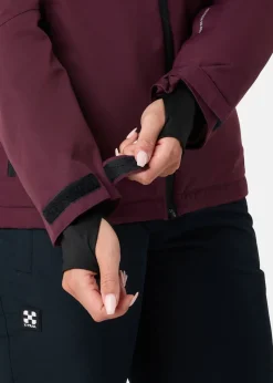 Hot X-trail Cortina Ski Jacket W Burgundy