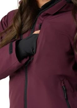 Hot X-trail Cortina Ski Jacket W Burgundy