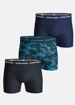 Clearance Björn Borg COTTON STRETCH BOXER 3p Total Eclipse