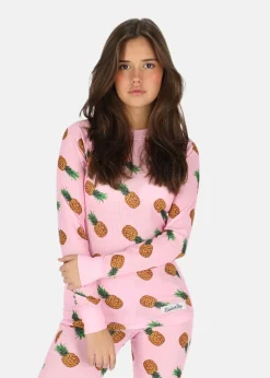 Discount Blount & Pool Crewneck L/S Baselayer W Pink Pineapple