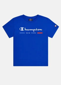 Hot Champion Crewneck T-Shirt Sky Captain