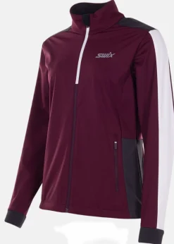 New Swix Cross jacket Ws Dark aubergine