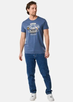 Discount Koppartrans Custom Tee Denim Blue Melange