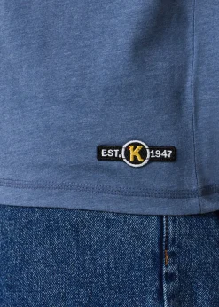 Discount Koppartrans Custom Tee Denim Blue Melange