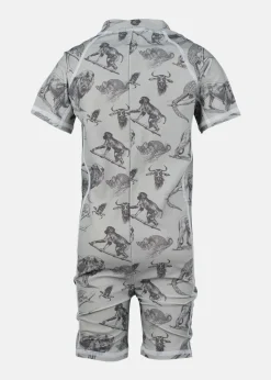 Lindberg CYPRUS SUIT MINT GREEN/GREY