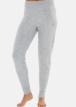 Athlecia Daviana W Knitted Pants Light Grey Melange