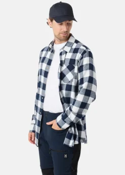 Outlet Denim Factory Denver Flannel Shirt II Navy/White Check