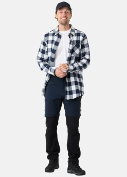 Outlet Denim Factory Denver Flannel Shirt II Navy/White Check