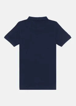 Online US Polo Kids DHM PIQUE POLO Dark Sapphire Navy / Haute Red DHM