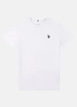 Best US Polo Kids DHM TSHIRT White / Dark Sapphire Navy DHM