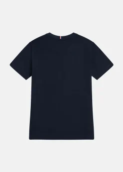 Best US Polo Kids DHM TSHIRT Dark Sapphire Navy / Haute Red DHM