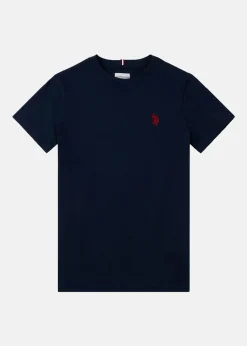 Hot US Polo Kids DHM TSHIRT Dark Sapphire Navy / Haute Red DHM