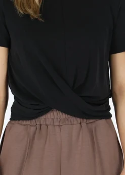 Online Athlecia Diamy W Cropped S/S Tee Black