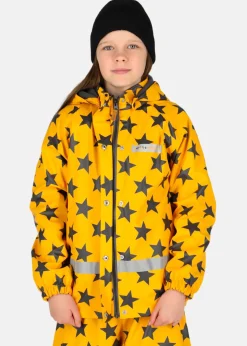 Sale Swedemount Drop Fleece Rain Set JR Mustard Yellow/Charcoal