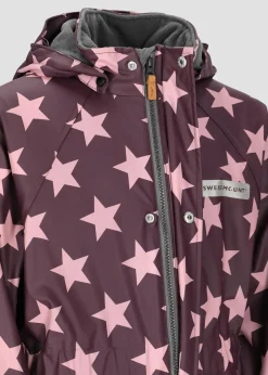 Discount Swedemount Drop Fleece Rain Suit JR Plum/Lt. Pink