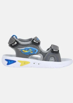 Zigzag Eanfa Kids Sandal W/Lights Asphalt