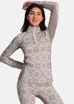 Online Kari Traa EDITH HALF ZIP LIGHT WARM GREY