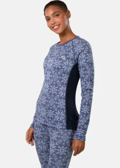 Outlet Kari Traa EDITH LONG SLEEVE DUSTY MIDTONE BLUE