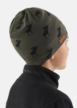 Clearance Swedemount Elk Beanie JR Olive/Black