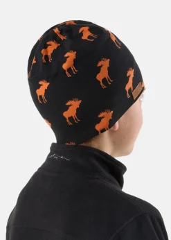 New Swedemount Elk Beanie JR Black/Orange