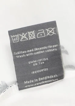 New Swedemount Elk Tee White/Black