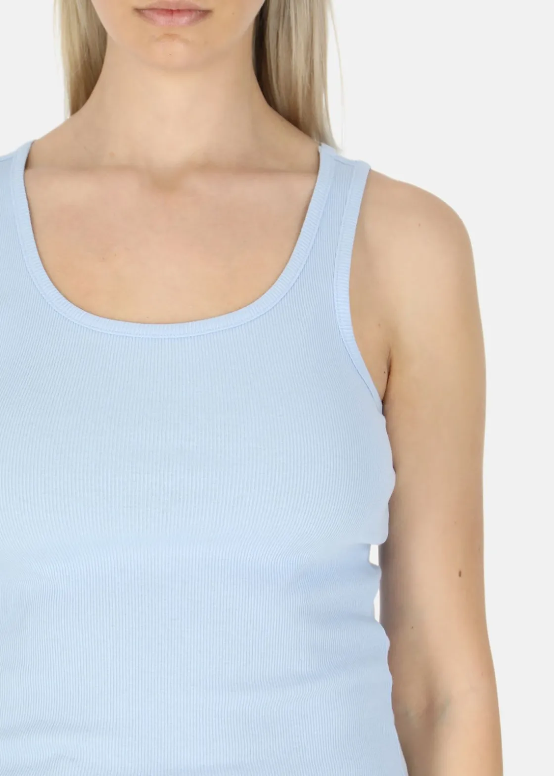 Sale Ellen New York Ellen Rib Tank Lt. Blue