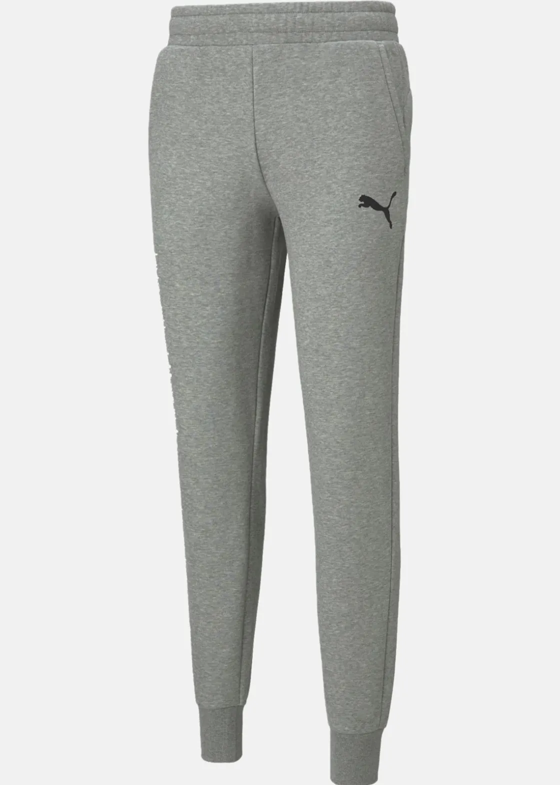 Discount Puma ESS Logo Pants FL cl Medium Gray Heather-Cat