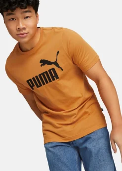 Sale Puma ESS Logo Tee (s) Desert Clay