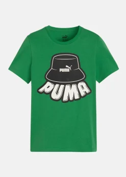 New Puma ESS+ MID 90s Graphic Tee B Archive Green