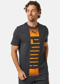 Puma ESS REBEL TEE Dark Gray Heather