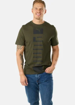 Clearance Puma ESS Rebel Tee Dark Olive