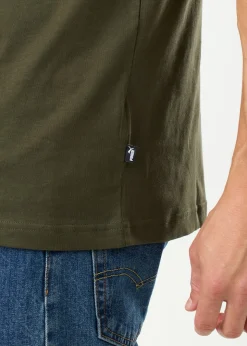 Clearance Puma ESS Rebel Tee Dark Olive