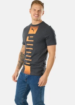 Outlet Puma ESS Rebel Tee Dark Gray Heather