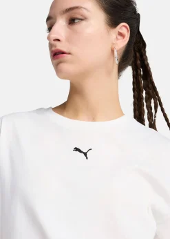 Hot Puma ESS Relaxed Tee PUMA White