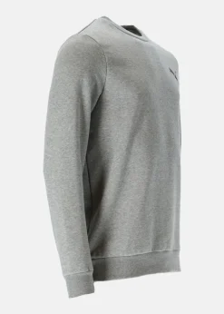 Online Puma ESS Small Logo Crew FL Medium Gray Heather-Cat