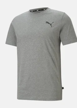 Puma ESS Small Logo Tee Medium Gray Heather-Medium Gray Heather-Cat